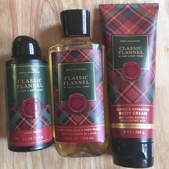 Bath & Body Works Classic Flannel 3Piece Set